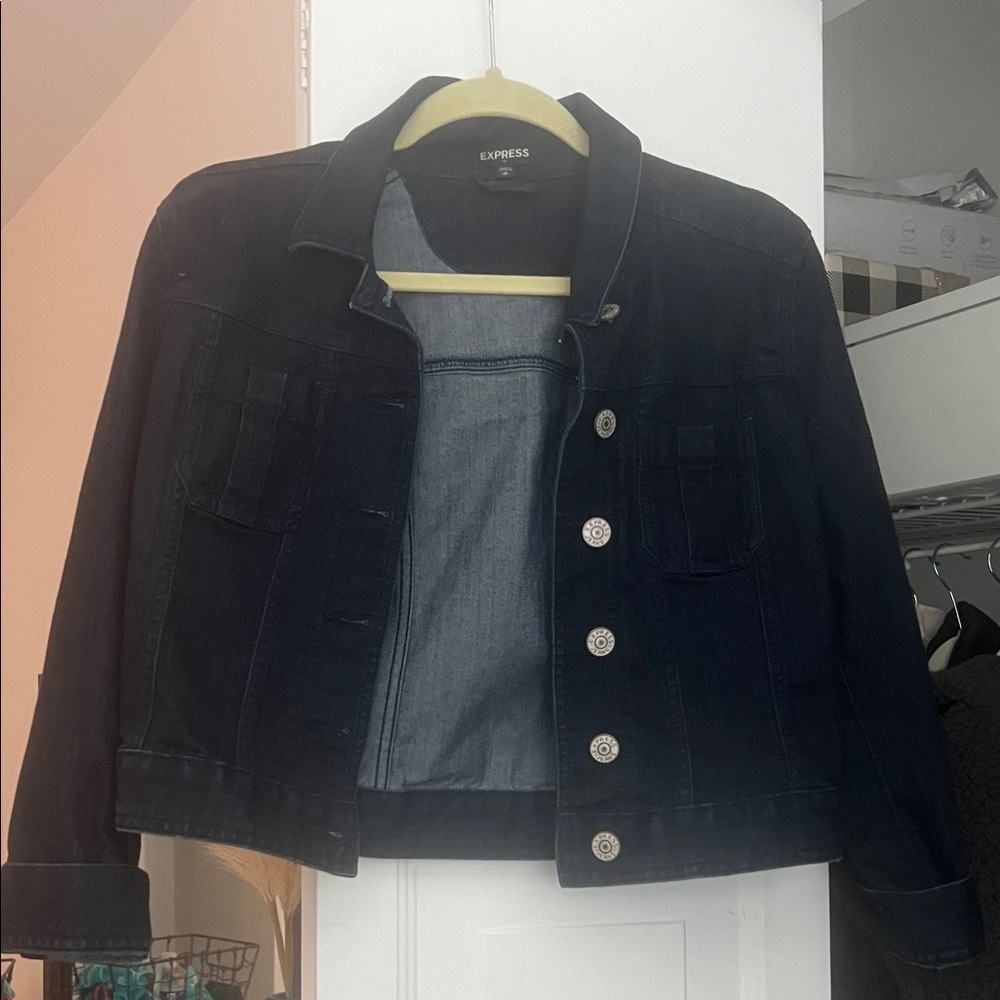 Express Women's Dark Blue Denim Jacket